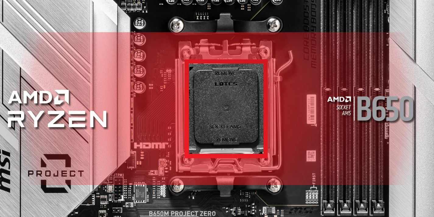 MSI B650M PROJECT ZERO Motherboard